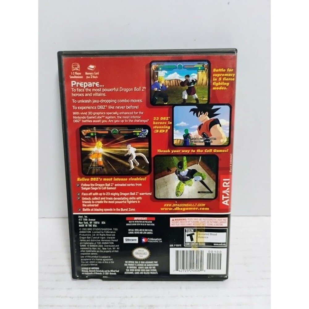 NINTENDO GAMECUBE DRAGON BALL Z BUDOKAI CIB TESTED WORKING - Picture 2 of 8